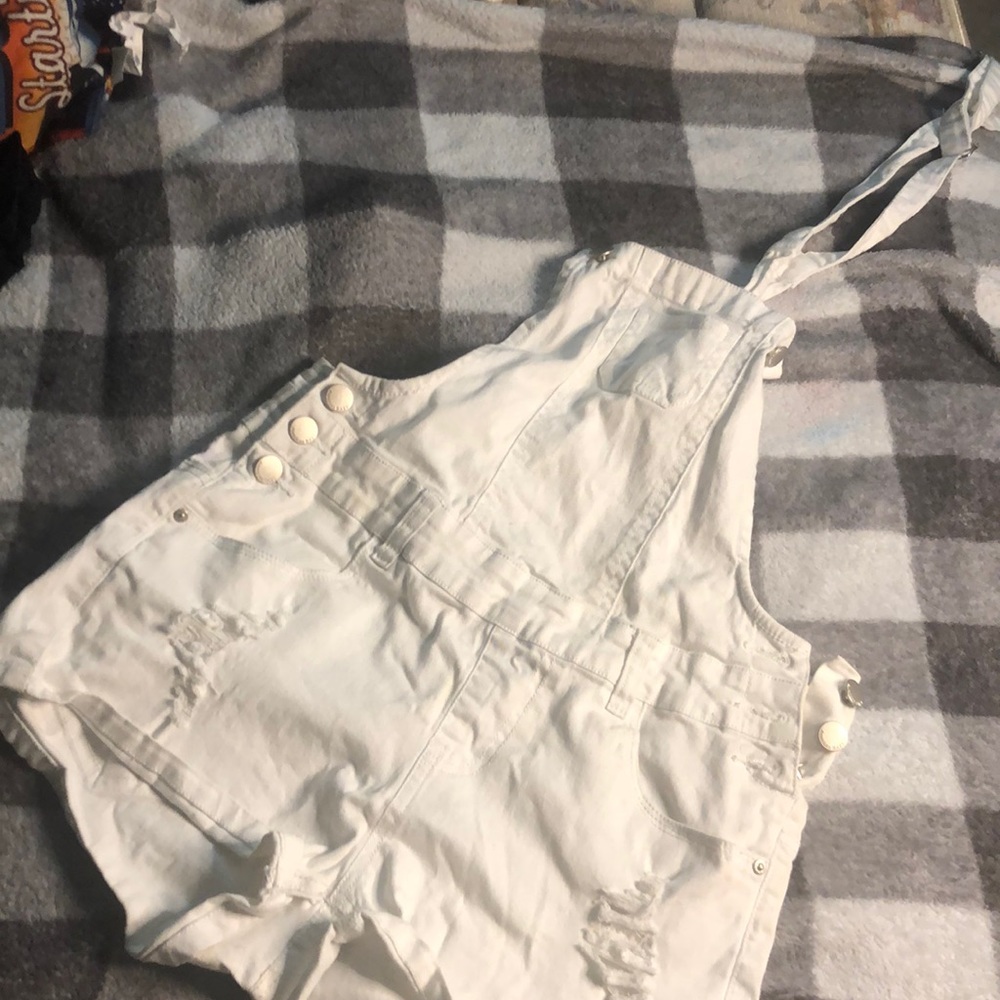 White Short Romper !!